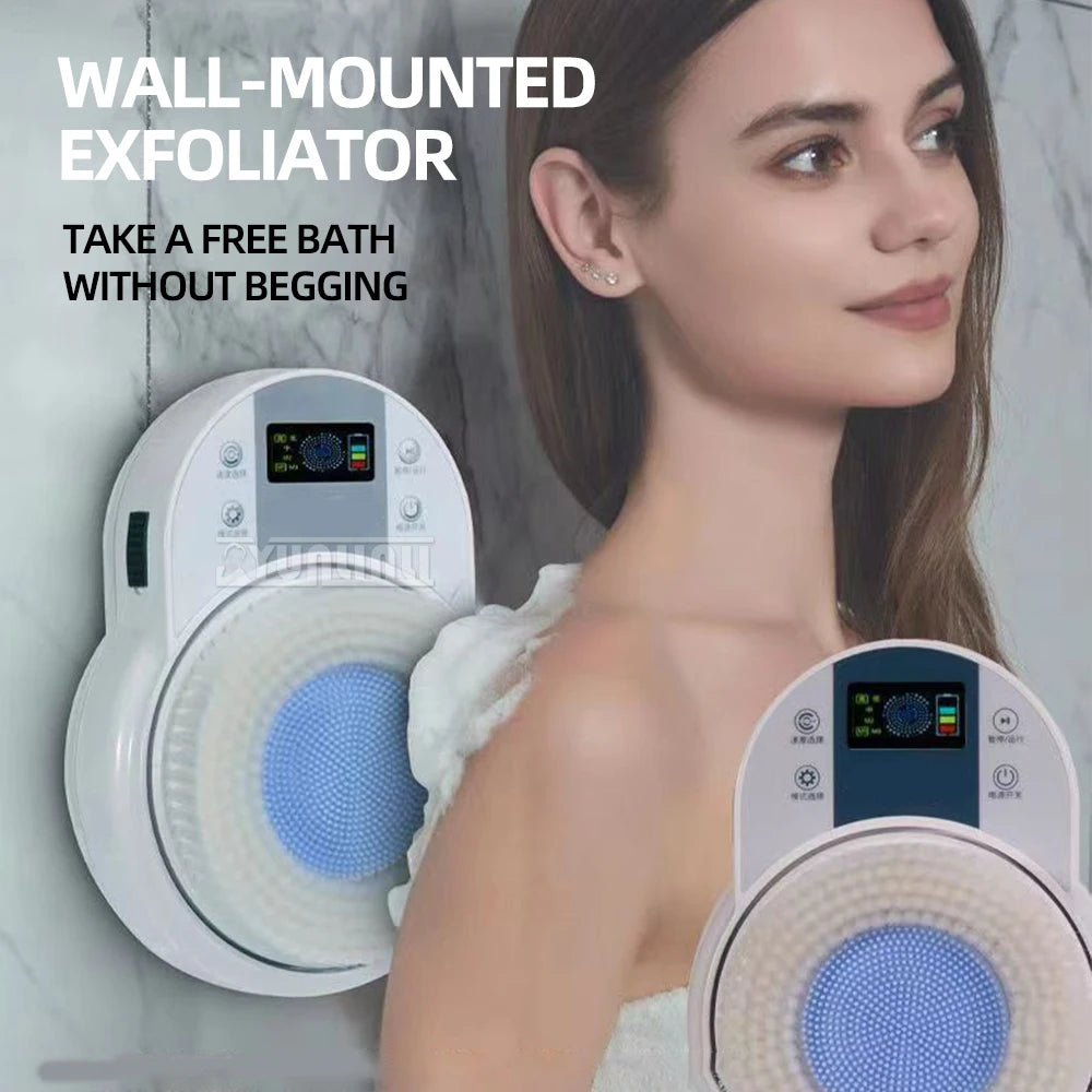 Smart Wall-Mounted Electric Body Brush – Automatic Exfoliation & Scrubbing